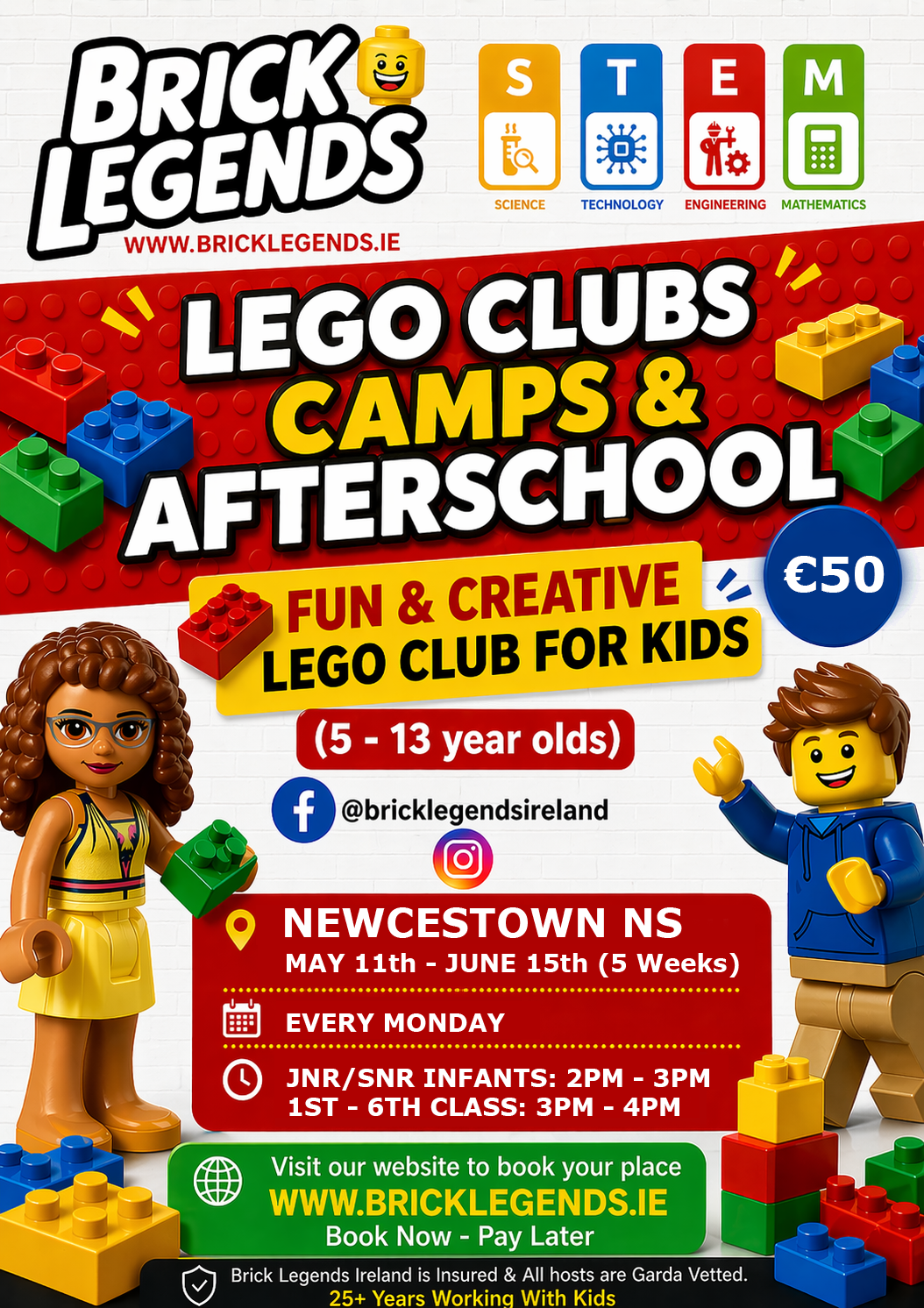 Brick Legends Ireland - Newcestown NS<BR>(1st - 6th Class)</b>