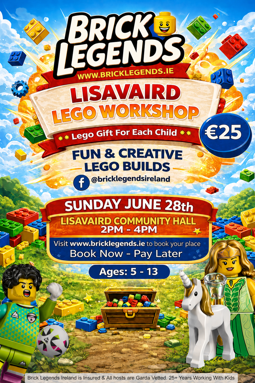 Brick Legends Ireland - Lego Workshop<BR>Lisavaird Community Hall