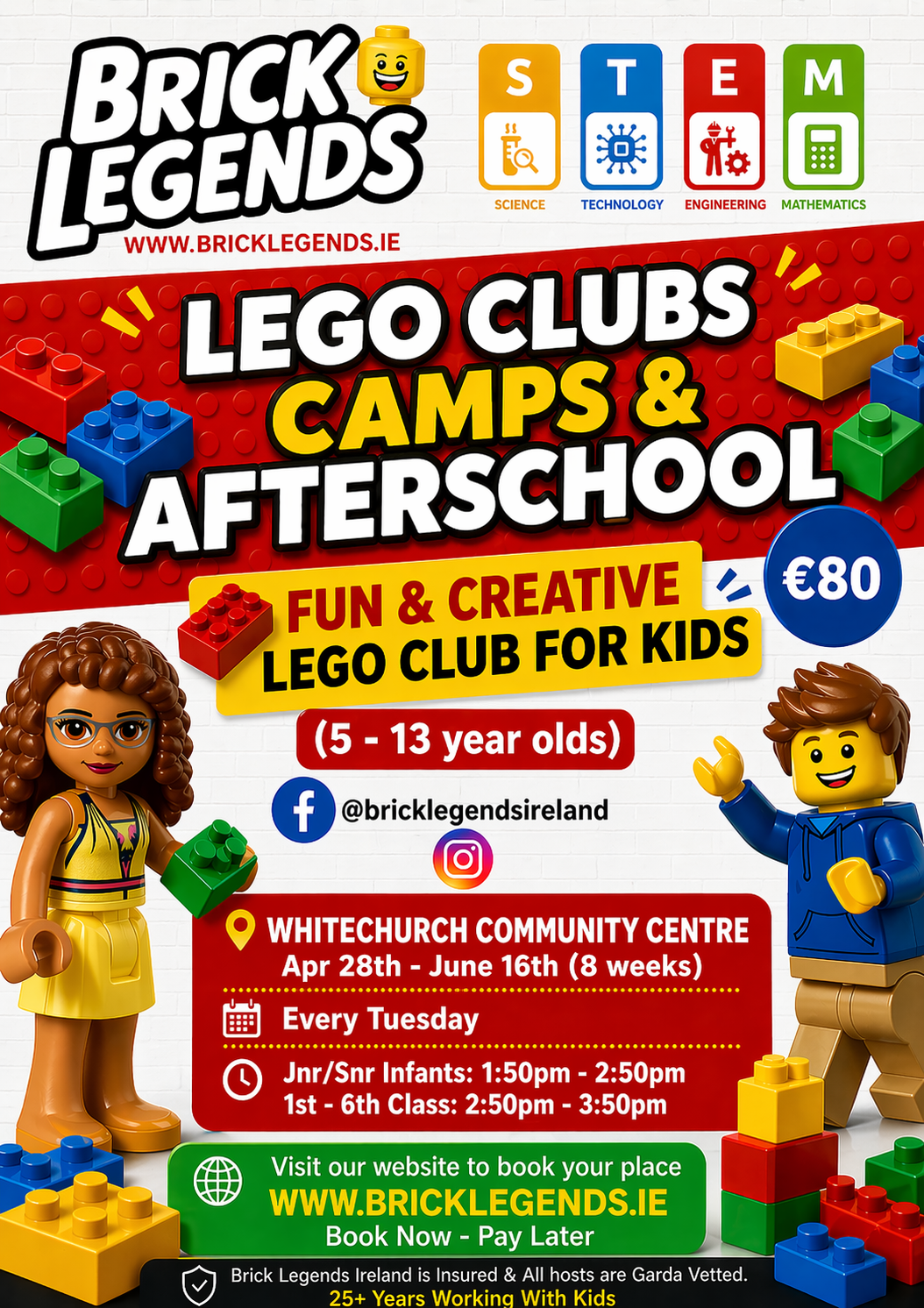 Brick Legends Ireland - Whitechurch Community Centre<BR>(1st - 6th Class)</b>